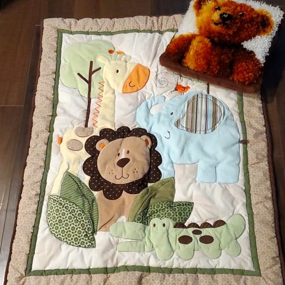 Other - Adorable baby quilt and pillow